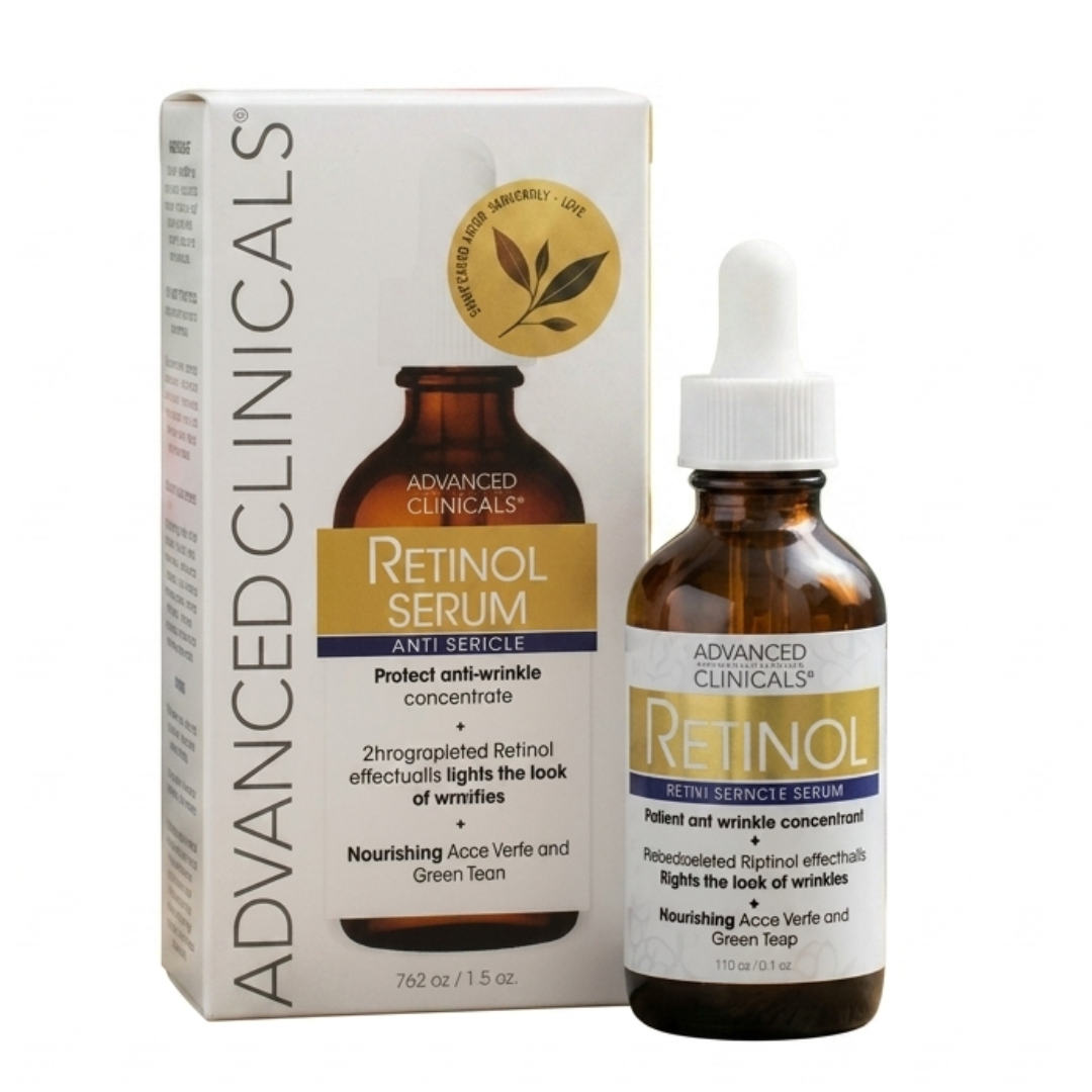 Advanced Clinicals Retinol Serum – Encapsulated Retinol + Squalane | Anti-Wrinkle & Rejuvenating Night Serum | 1.75 fl oz | Cosmetic Najm salalah