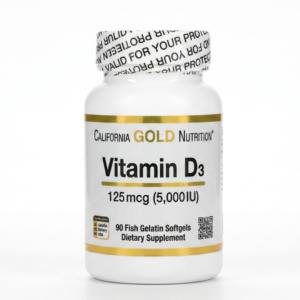 فيتامين د3 من كاليفورنيا جولد نيوتريشن 5000 وحدة دولية - فيتامين د عالي الفعالية لصحة المناعة والعظام | 90 كبسولة هلامية | كوزمتك نجم صلاله
