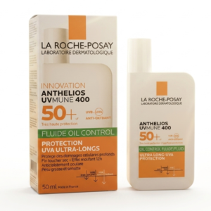 La Roche-Posay Anthelios UVMune 400 Oil Control Fluid SPF50+ – واقي شمس مطفي للبشرة الدهنية والحساسة | 50 مل | كوزمتك نجم صلاله