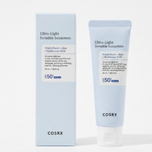 واقي الشمس COSRX فائق الخفة وغير المرئي SPF50 PA++++ – واقي شمس كيميائي مرطب لجميع أنواع البشرة | 50 مل | كوزمتك نجم صلاله