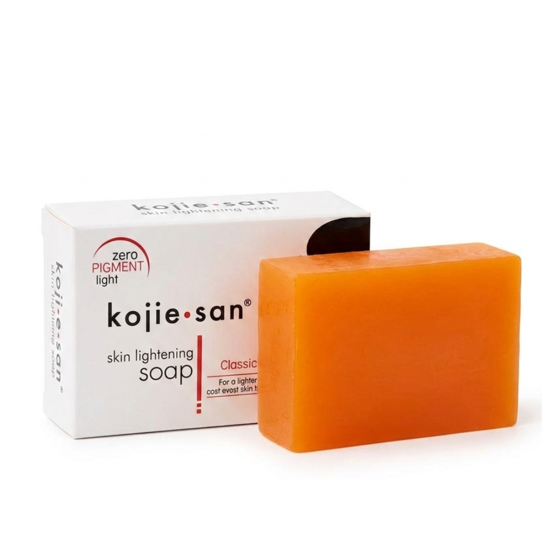 Koji San Skin Lightening Soap – Kojic Acid Soap for Dark Spots & Even Skin Tone | Refreshing Orange Scent | 65g-135g | Cosmetic Najm salalah