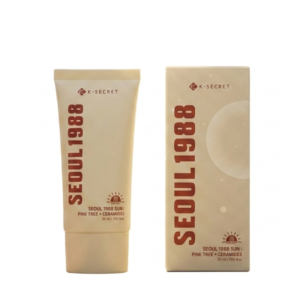 واقي الشمس كي سيريت سيول 1988 بعامل حماية 50+ PA++++ | مستخلص شجرة الصنوبر + سيراميد | خفيف الوزن، لا يترك طبقة بيضاء | حماية من الشمس مضادة للشيخوخة | كوزمتك نجم صلاله