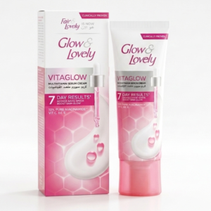 كريم سيروم الفيتامينات المتعددة Glow & Lovely Vitaglow - 98% نياسيناميد نقي + فيتامينات C و B6 و E | نتائج مثبتة سريريًا خلال 7 أيام | يونيليفر | كوزمتك نجم صلاله