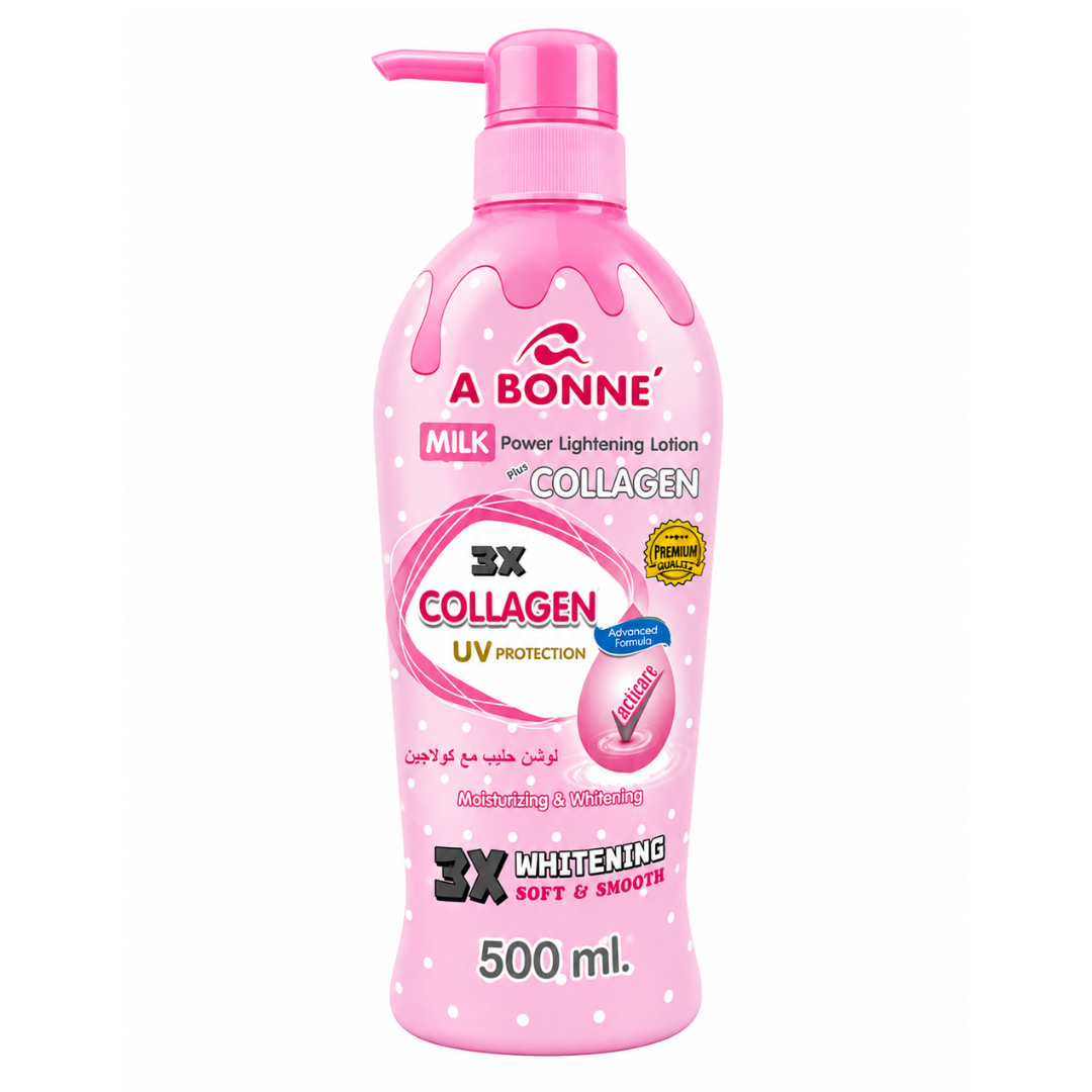 لوشن حليب مع كولاجين لتفتيح وترطيب البشرة من أي بونيه500 (A Bonne' Milk Power Lightening Lotion Plus Collagen)  مل