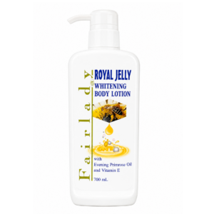 لوشن الجسم لتفتيح البشرة بغذاء ملكات النحل من فير لادي (Fair Lady Royal Jelly Whitening Body Lotion with Evening Primrose Oil & Vitamin E) 700 مل