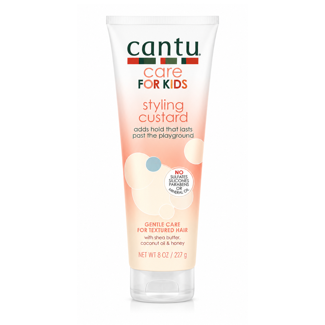 كريم تجعيد وتثبيت شعر الأطفال من كانتو (Cantu Care for Kids Styling Custard) 227 جرام