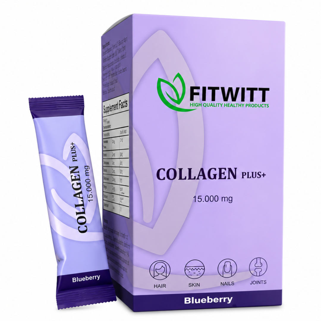 Fitwitt Instant Collagen Plus Powder with Blueberry Flavor - 15,000 mg