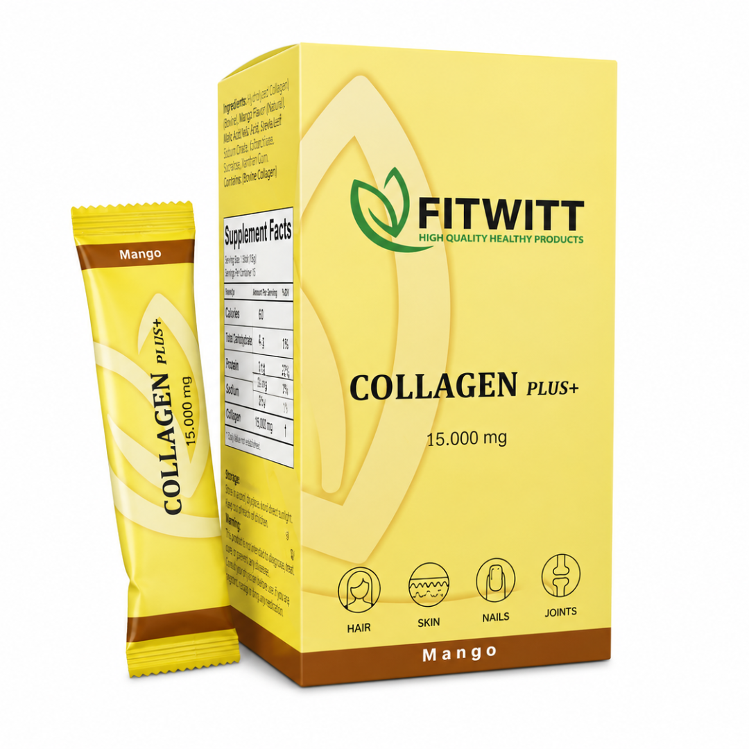 Collagen Plus+ drink with mango flavor from Fitwit - 15,000 mg