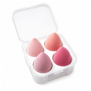 Velvet Blending Sponge Set with Storage Box - 4 Pieces