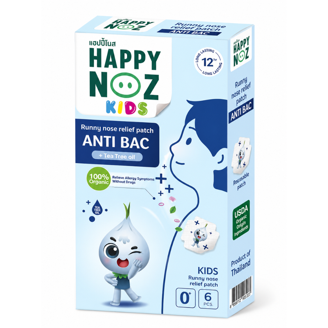 Happy Nose Baby Runny Nose Relief Antibacterial Patches - 6 Patches